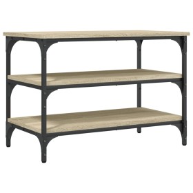 vidaXL Schuhbank Sonoma-Eiche 70x38,5x49 cm Holzwerkstoff