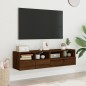 vidaXL TV-Wandschränke 2 Stk. Braun Eiche-Optik 60x30x30 cm vidaXL TV-Wandschränke 2 Stk. Braun Eiche-Optik 60x30x30 cm