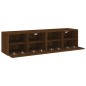 vidaXL TV-Wandschränke 2 Stk. Braun Eiche-Optik 60x30x30 cm vidaXL TV-Wandschränke 2 Stk. Braun Eiche-Optik 60x30x30 cm