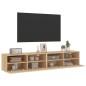 vidaXL TV-Wandschränke 2 Stk. Sonoma-Eiche 80x30x30 cm Holzwerkstoff vidaXL TV-Wandschränke 2 Stk. Sonoma-Eiche 80x30x30 cm Holzwerkstoff