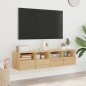 vidaXL TV-Wandschränke 2 Stk. Sonoma-Eiche 60x30x30 cm Holzwerkstoff vidaXL TV-Wandschränke 2 Stk. Sonoma-Eiche 60x30x30 cm Holzwerkstoff
