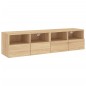 vidaXL TV-Wandschränke 2 Stk. Sonoma-Eiche 60x30x30 cm Holzwerkstoff vidaXL TV-Wandschränke 2 Stk. Sonoma-Eiche 60x30x30 cm Holzwerkstoff