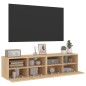 vidaXL TV-Wandschränke 2 Stk. Sonoma-Eiche 60x30x30 cm Holzwerkstoff vidaXL TV-Wandschränke 2 Stk. Sonoma-Eiche 60x30x30 cm Holzwerkstoff