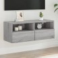 vidaXL TV-Wandschrank Grau Sonoma 80x30x30 cm Holzwerkstoff vidaXL TV-Wandschrank Grau Sonoma 80x30x30 cm Holzwerkstoff