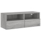 vidaXL TV-Wandschrank Grau Sonoma 80x30x30 cm Holzwerkstoff vidaXL TV-Wandschrank Grau Sonoma 80x30x30 cm Holzwerkstoff