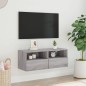 vidaXL TV-Wandschrank Grau Sonoma 80x30x30 cm Holzwerkstoff vidaXL TV-Wandschrank Grau Sonoma 80x30x30 cm Holzwerkstoff