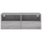vidaXL TV-Wandschrank Grau Sonoma 80x30x30 cm Holzwerkstoff vidaXL TV-Wandschrank Grau Sonoma 80x30x30 cm Holzwerkstoff