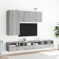 vidaXL TV-Wandschränke 2 Stk. Grau Sonoma 60x30x30 cm Holzwerkstoff vidaXL TV-Wandschränke 2 Stk. Grau Sonoma 60x30x30 cm Holzwerkstoff