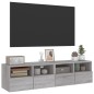 vidaXL TV-Wandschränke 2 Stk. Grau Sonoma 60x30x30 cm Holzwerkstoff vidaXL TV-Wandschränke 2 Stk. Grau Sonoma 60x30x30 cm Holzwerkstoff