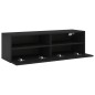 vidaXL TV-Wandschrank Schwarz 100x30x30 cm Holzwerkstoff vidaXL TV-Wandschrank Schwarz 100x30x30 cm Holzwerkstoff