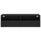 vidaXL TV-Wandschrank Schwarz 100x30x30 cm Holzwerkstoff vidaXL TV-Wandschrank Schwarz 100x30x30 cm Holzwerkstoff