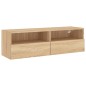 vidaXL TV-Wandschrank Sonoma-Eiche 100x30x30 cm Holzwerkstoff vidaXL TV-Wandschrank Sonoma-Eiche 100x30x30 cm Holzwerkstoff