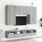 vidaXL TV-Wandschrank Grau Sonoma 100x30x30 cm Holzwerkstoff vidaXL TV-Wandschrank Grau Sonoma 100x30x30 cm Holzwerkstoff