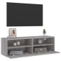 vidaXL TV-Wandschrank Grau Sonoma 100x30x30 cm Holzwerkstoff vidaXL TV-Wandschrank Grau Sonoma 100x30x30 cm Holzwerkstoff
