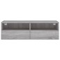vidaXL TV-Wandschrank Grau Sonoma 100x30x30 cm Holzwerkstoff vidaXL TV-Wandschrank Grau Sonoma 100x30x30 cm Holzwerkstoff
