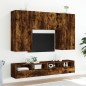 vidaXL TV-Wandschrank Räuchereiche 100x30x30 cm Holzwerkstoff vidaXL TV-Wandschrank Räuchereiche 100x30x30 cm Holzwerkstoff