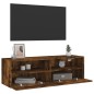 vidaXL TV-Wandschrank Räuchereiche 100x30x30 cm Holzwerkstoff vidaXL TV-Wandschrank Räuchereiche 100x30x30 cm Holzwerkstoff