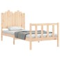 Bettgestell mit Kopfteil 90x190 cm Massivholz Bettgestell mit Kopfteil 90x190 cm Massivholz