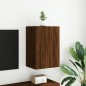 vidaXL TV-Wandschrank Braun Eiche-Optik 40,5x30x60 cm Holzwerkstoff
