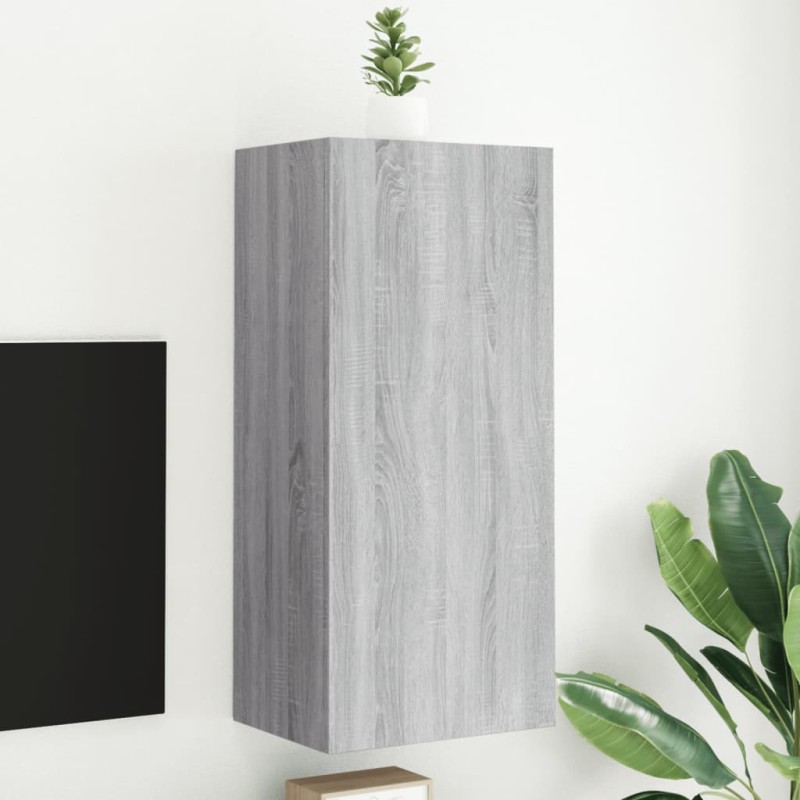 vidaXL TV-Wandschrank Grau Sonoma 40,5x30x90 cm Holzwerkstoff vidaXL TV-Wandschrank Grau Sonoma 40,5x30x90 cm Holzwerkstoff