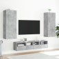 vidaXL TV-Wandschrank Betongrau 40,5x30x102 cm Holzwerkstoff vidaXL TV-Wandschrank Betongrau 40,5x30x102 cm Holzwerkstoff