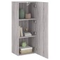 vidaXL TV-Wandschrank Grau Sonoma 40,5x30x102 cm Holzwerkstoff vidaXL TV-Wandschrank Grau Sonoma 40,5x30x102 cm Holzwerkstoff