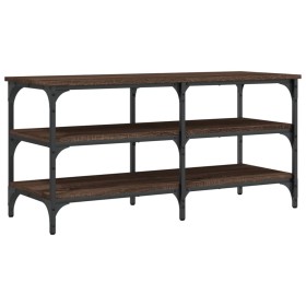 vidaXL Schuhbank Braun Eichen-Optik 100x38,5x49 cm Holzwerkstoff