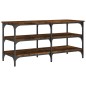 vidaXL Schuhbank Räuchereiche 100x38,5x49 cm Holzwerkstoff vidaXL Schuhbank Räuchereiche 100x38,5x49 cm Holzwerkstoff