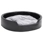 vidaXL Hundebett Schwarz-Grau 79x70x19 cm Plüsch und Kunstleder vidaXL Hundebett Schwarz-Grau 79x70x19 cm Plüsch und Kunstleder