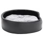 vidaXL Hundebett Schwarz-Grau 79x70x19 cm Plüsch und Kunstleder vidaXL Hundebett Schwarz-Grau 79x70x19 cm Plüsch und Kunstleder