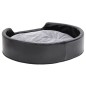 vidaXL Hundebett Schwarz-Grau 79x70x19 cm Plüsch und Kunstleder vidaXL Hundebett Schwarz-Grau 79x70x19 cm Plüsch und Kunstleder