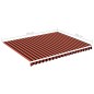 vidaXL Markisenbespannung Orange und Braun 4,5x3,5 m vidaXL Markisenbespannung Orange und Braun 4,5x3,5 m