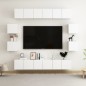vidaXL 10-tlg. TV-Schrank-Set Weiß Holzwerkstoff vidaXL 10-tlg. TV-Schrank-Set Weiß Holzwerkstoff