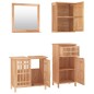 vidaXL 4-tlg. Badmöbel-Set Massivholz Nussbaum vidaXL 4-tlg. Badmöbel-Set Massivholz Nussbaum