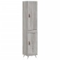 vidaXL Highboard Grau Sonoma 34,5x34x180 cm Holzwerkstoff vidaXL Highboard Grau Sonoma 34,5x34x180 cm Holzwerkstoff
