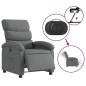 vidaXL Relaxsessel Elektrisch Dunkelgrau Stoff vidaXL Relaxsessel Elektrisch Dunkelgrau Stoff