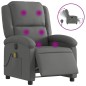 vidaXL Massagesessel Elektrisch Dunkelgrau Stoff vidaXL Massagesessel Elektrisch Dunkelgrau Stoff