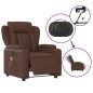 vidaXL Massagesessel Elektrisch Braun Kunstleder vidaXL Massagesessel Elektrisch Braun Kunstleder
