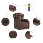 vidaXL Massagesessel Elektrisch Braun Kunstleder vidaXL Massagesessel Elektrisch Braun Kunstleder