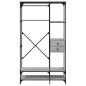 vidaXL Kleiderständer mit Schubladen Grau Sonoma 100x40x180 cm vidaXL Kleiderständer mit Schubladen Grau Sonoma 100x40x180 cm