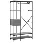 vidaXL Kleiderständer mit Schubladen Grau Sonoma 100x40x180 cm vidaXL Kleiderständer mit Schubladen Grau Sonoma 100x40x180 cm