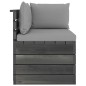 vidaXL Garten-Paletten-Ecksofa mit Kissen Kiefernholz vidaXL Garten-Paletten-Ecksofa mit Kissen Kiefernholz