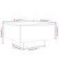 vidaXL Couchtisch Schwarz 55x55x31 cm Holzwerkstoff vidaXL Couchtisch Schwarz 55x55x31 cm Holzwerkstoff