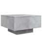 vidaXL Couchtisch mit LED-Leuchten Betongrau 55x55x31 cm vidaXL Couchtisch mit LED-Leuchten Betongrau 55x55x31 cm