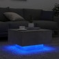vidaXL Couchtisch mit LED-Leuchten Betongrau 55x55x31 cm vidaXL Couchtisch mit LED-Leuchten Betongrau 55x55x31 cm