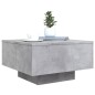 vidaXL Couchtisch mit LED-Leuchten Betongrau 55x55x31 cm vidaXL Couchtisch mit LED-Leuchten Betongrau 55x55x31 cm