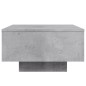 vidaXL Couchtisch mit LED-Leuchten Betongrau 55x55x31 cm vidaXL Couchtisch mit LED-Leuchten Betongrau 55x55x31 cm