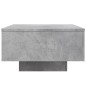 vidaXL Couchtisch mit LED-Leuchten Betongrau 55x55x31 cm vidaXL Couchtisch mit LED-Leuchten Betongrau 55x55x31 cm