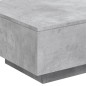 vidaXL Couchtisch mit LED-Leuchten Betongrau 55x55x31 cm vidaXL Couchtisch mit LED-Leuchten Betongrau 55x55x31 cm