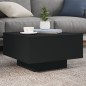 vidaXL Couchtisch mit LED-Leuchten Schwarz 55x55x31 cm vidaXL Couchtisch mit LED-Leuchten Schwarz 55x55x31 cm